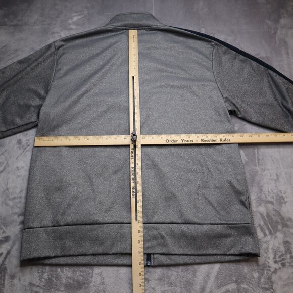 Barca FCB Soccer Club Track Jacket Men XL Gray Full Zip Up Casual Athletic - Picture 5 of 12